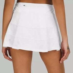 NWT Lululemon 2021 Pace Rival Tennis Skirt White 4